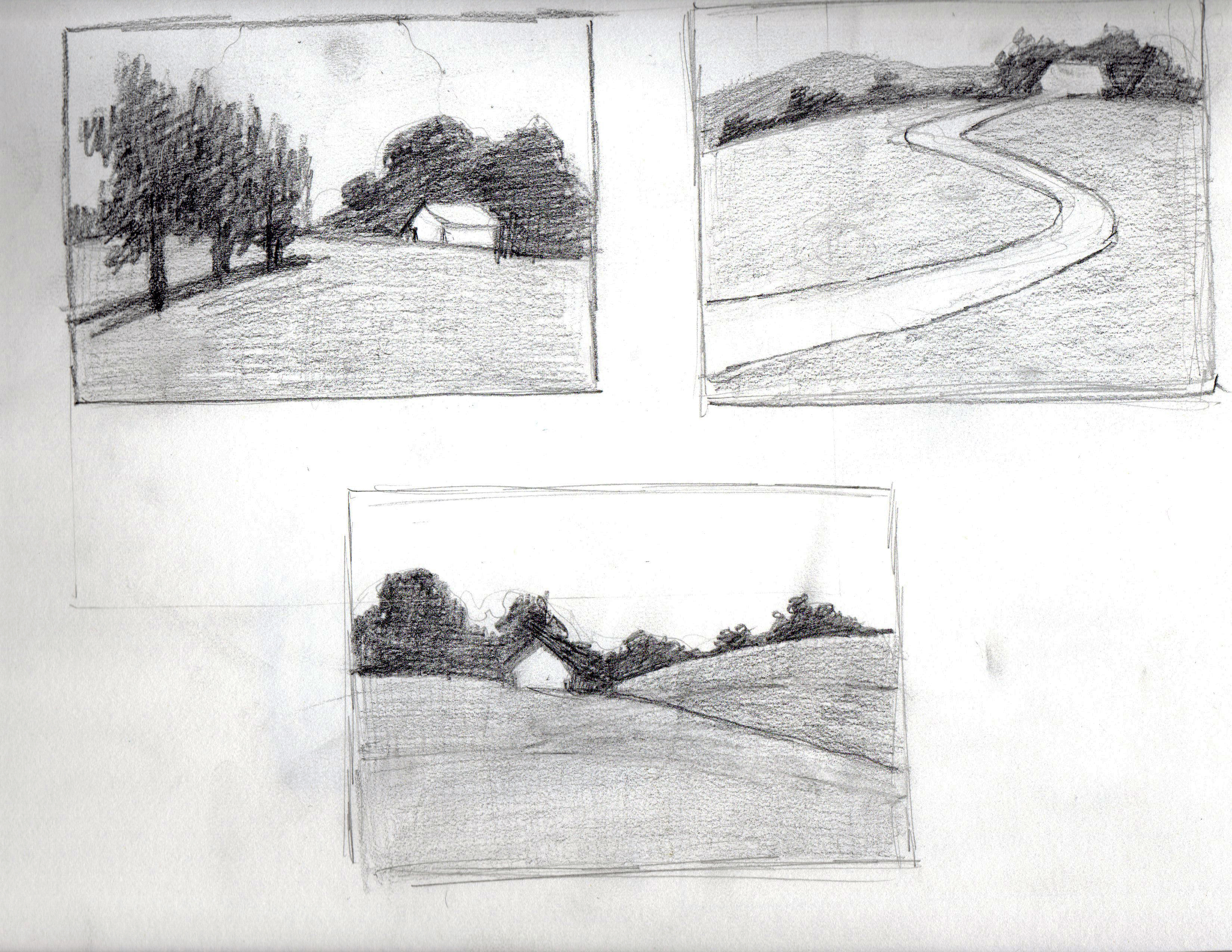 Natural Spaces Wild Places Landscape Art by Warren Peterson Drawing  Inspiration  From Thumbnail Sketch to a Landscape Painting